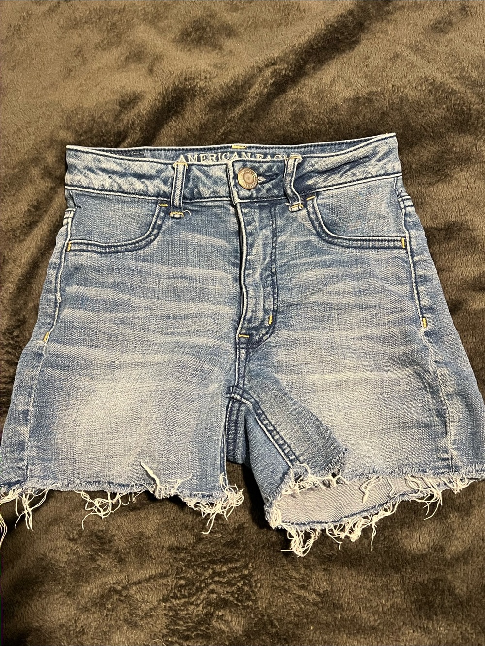 American Eagle Outfitters sky high shortie size 0 super stretch shorts